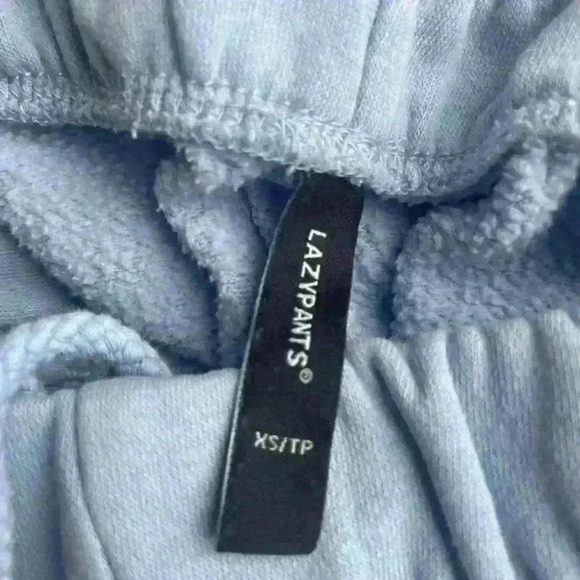 Lazypants PREMIUM FLEECE RELAXED SWEATPANTS LIGHT BLUE size XS - Picture 5 of 6